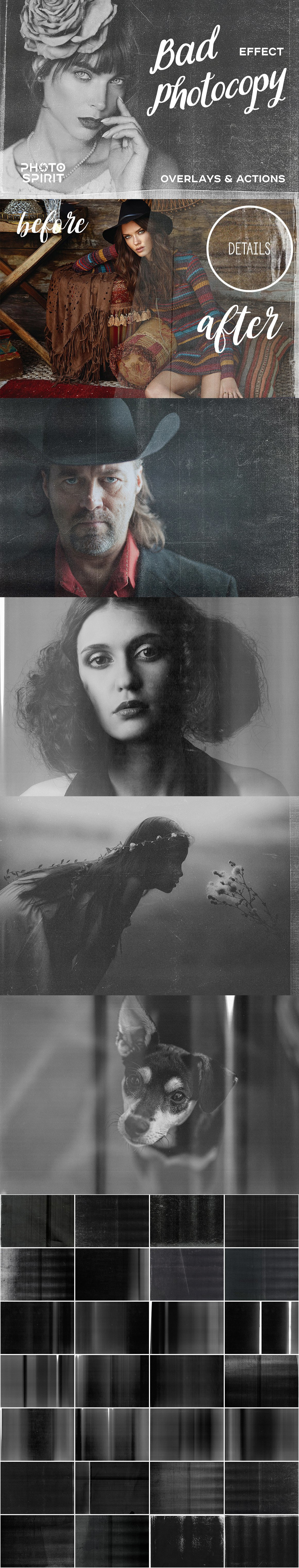 Bad Photocopy Effect Overlays Bad Photocopy Effect Overlays