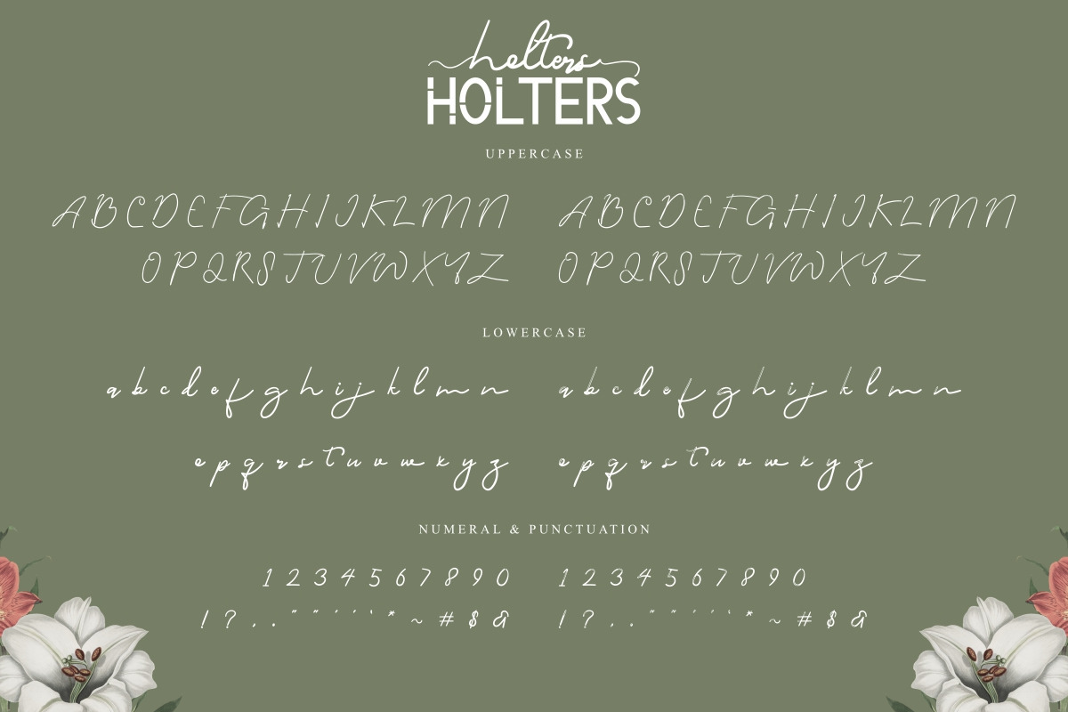 Holters Script Font Holters Script Font