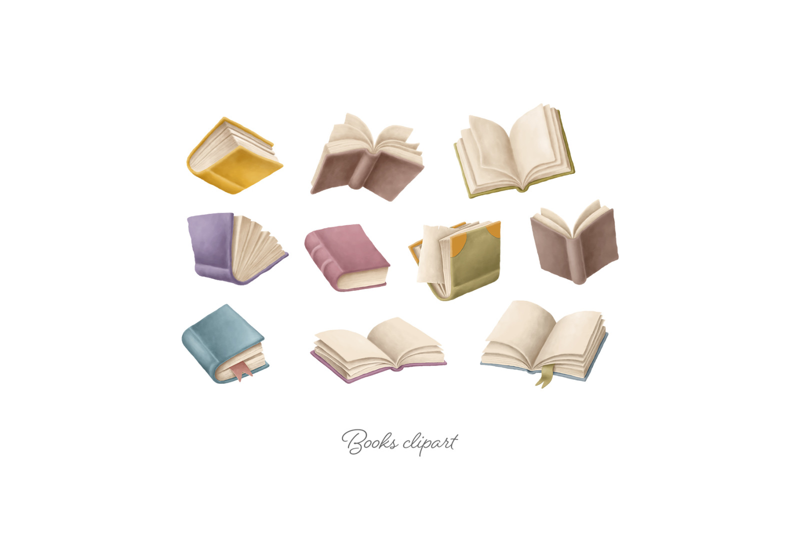 Books clipart bundle