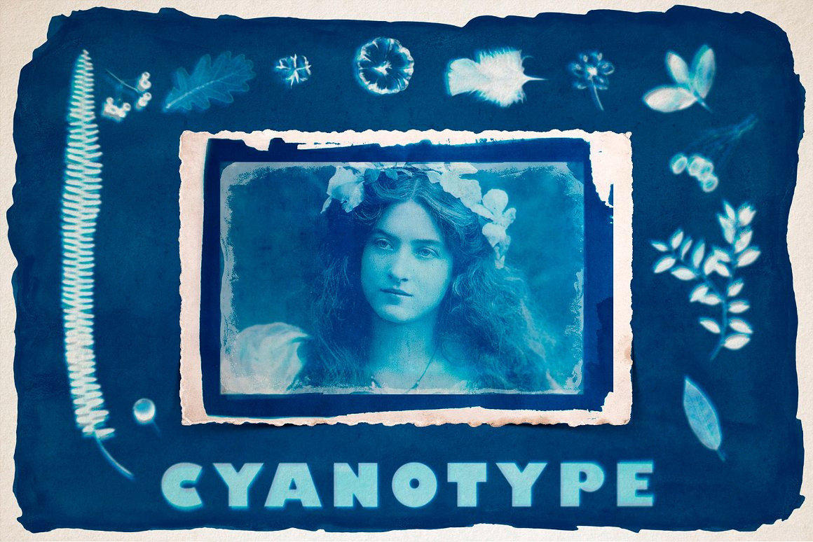 CYANOTYPE Digital Photoshop Effect