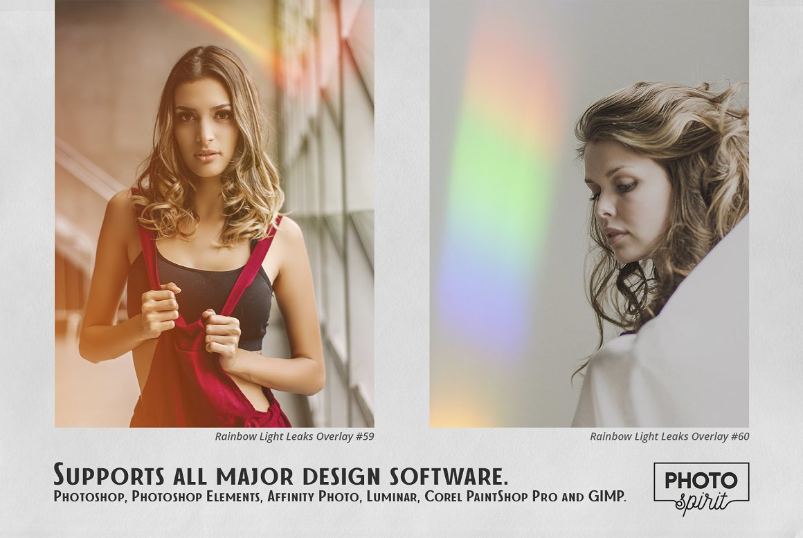 Rainbow Light Leaks Overlays Rainbow Light Leaks Overlays