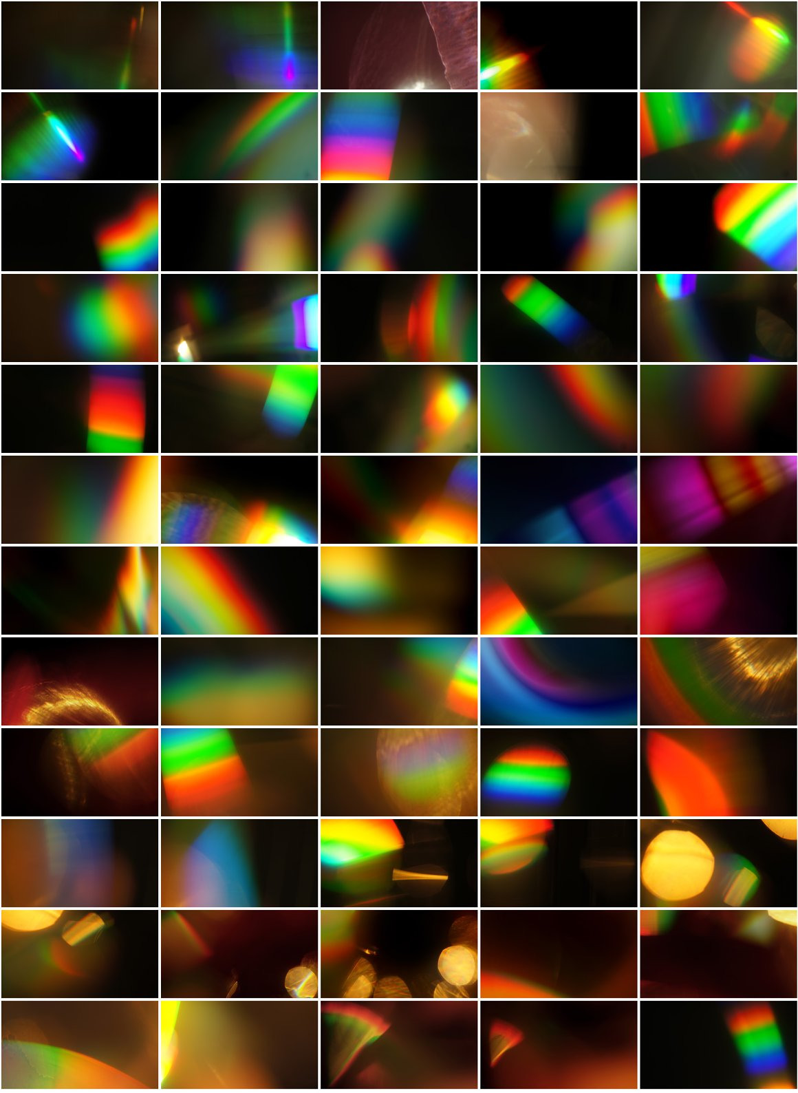 Rainbow Light Leaks Overlays Rainbow Light Leaks Overlays