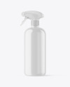 Glossy Spray Bottle Mockup