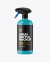 Glossy Spray Bottle Mockup