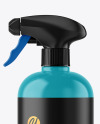 Glossy Spray Bottle Mockup