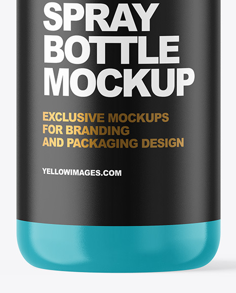 Glossy Spray Bottle Mockup