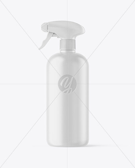 Matte Spray Bottle Mockup