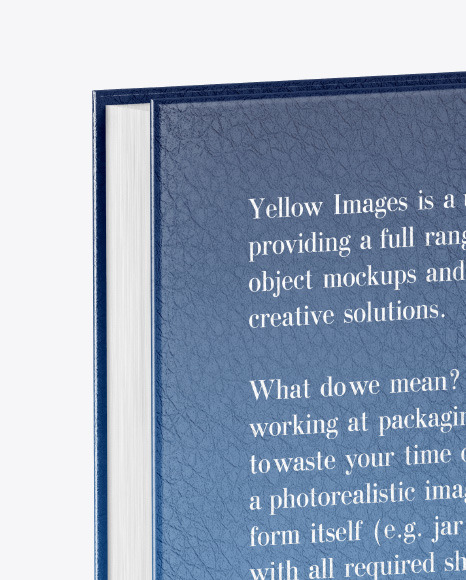 Two Hardcover Books w/ Leather Covers Mockup