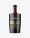 Amber Glass Bottle with Wooden Cap Mockup Amber Glass Bottle with Wooden Cap Mockup