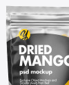 Clear Plastic Pouch w/Dried Mango Mockup