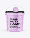 Glossy Wipes Bucket Mockup