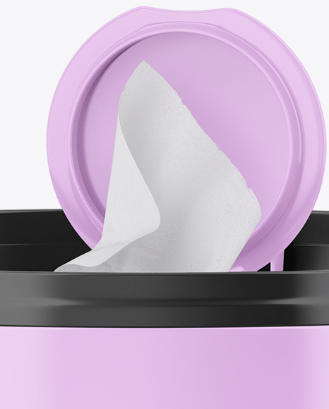 Glossy Wipes Bucket Mockup