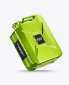 Metallic Fuel Jerrycan Mockup - Half Side View