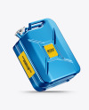 Metallic Fuel Jerrycan Mockup - Half Side View