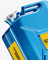 Metallic Fuel Jerrycan Mockup - Half Side View