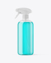 Color Liquid Spray Bottle Mockup