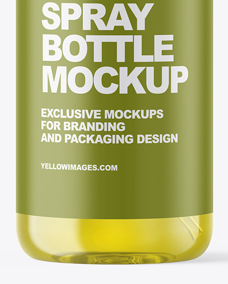 Color Liquid Spray Bottle Mockup