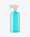 Color Plastic Spray Bottle Mockup