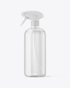 Clear Spray Bottle Mockup