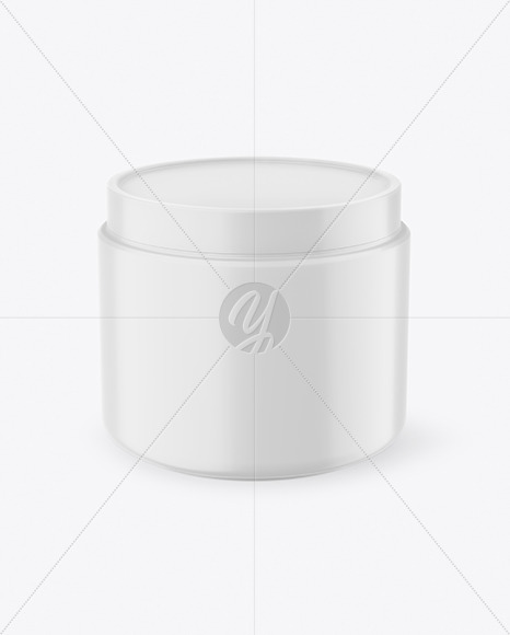 Matte Cosmetic Jar Mockup