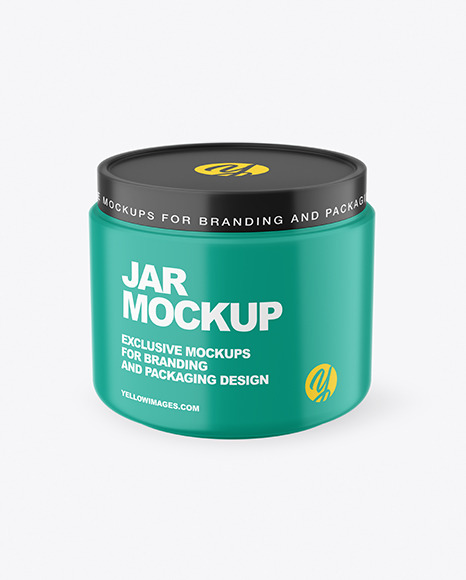 Matte Cosmetic Jar Mockup - Face mask mockup psd