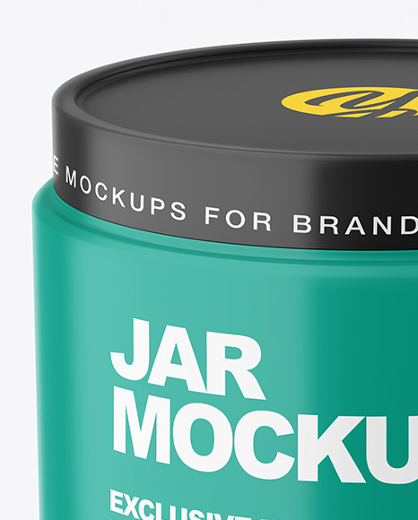 Matte Cosmetic Jar Mockup