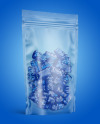 Frosted Stand-up Pouch with Gummies Mockup