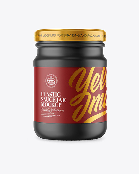 Plastic Sauce Jar Mockup