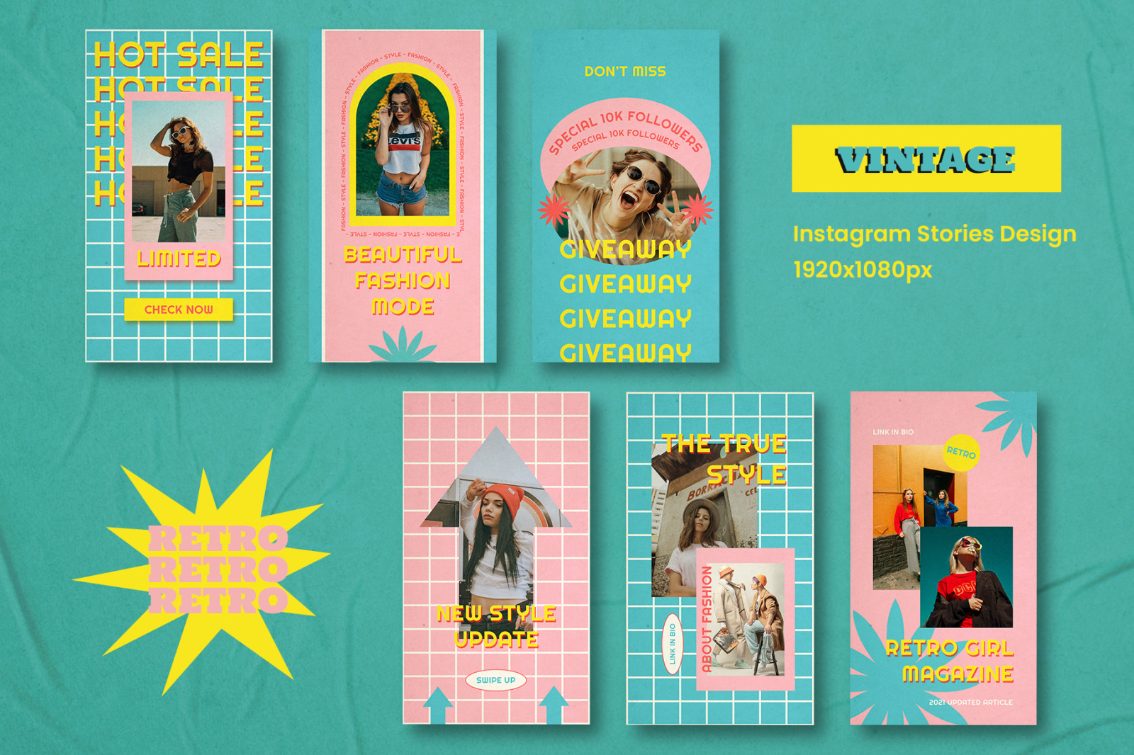 Cheries Retro Instagram Template Cheries Retro Instagram Template