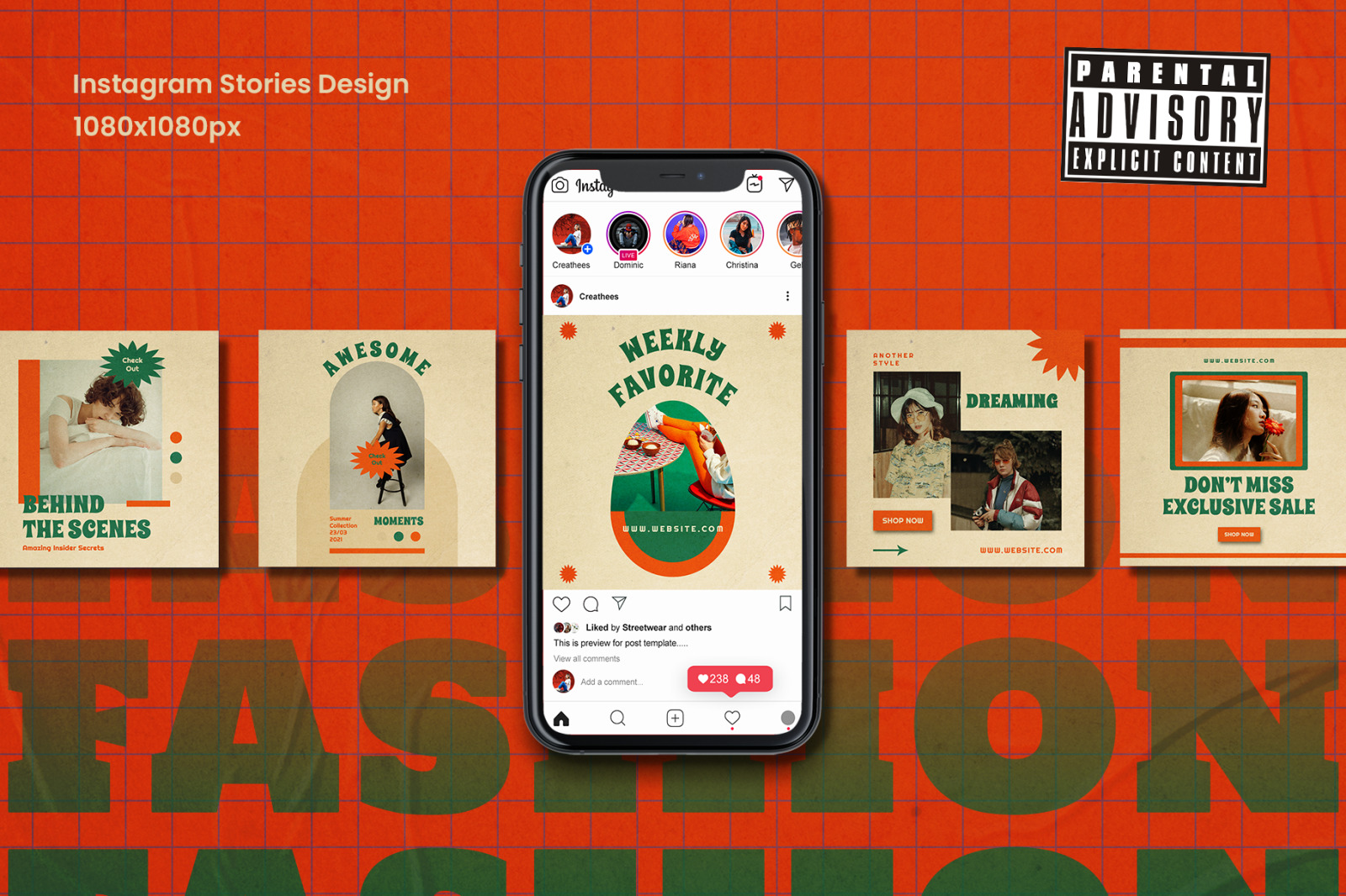 Viviaz Retro Instagram Template