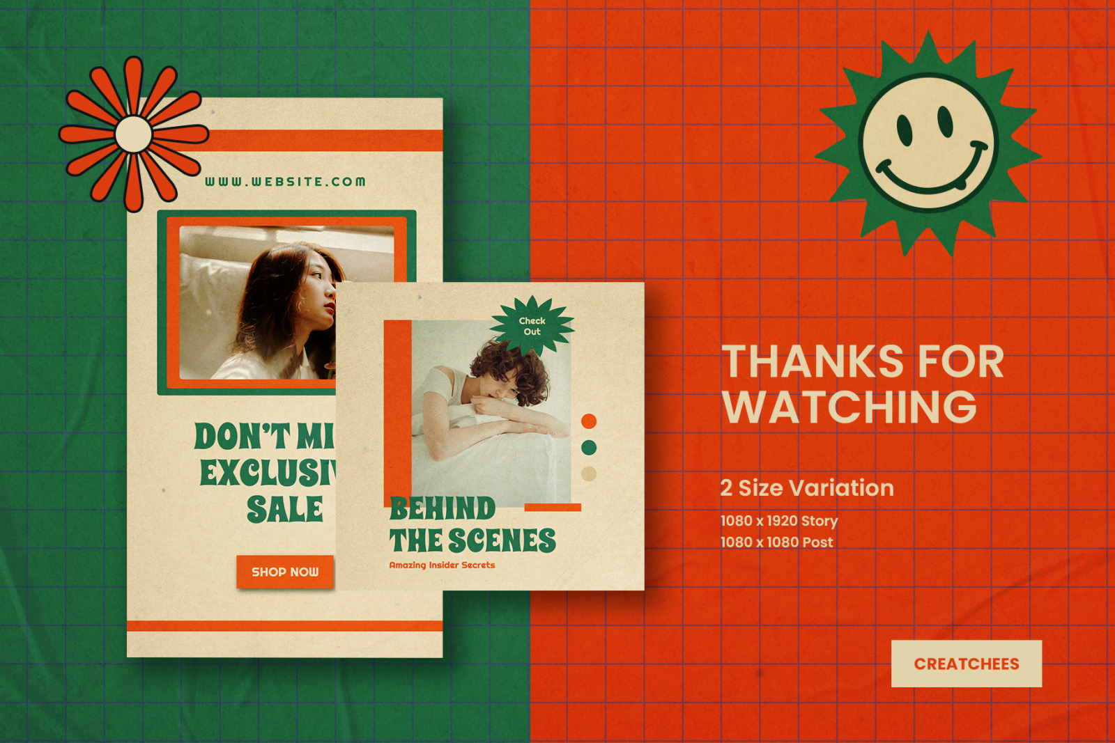 Viviaz Retro Instagram Template