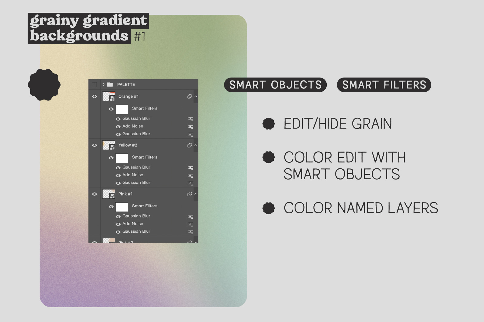 Grainy Gradient Backgrounds #1