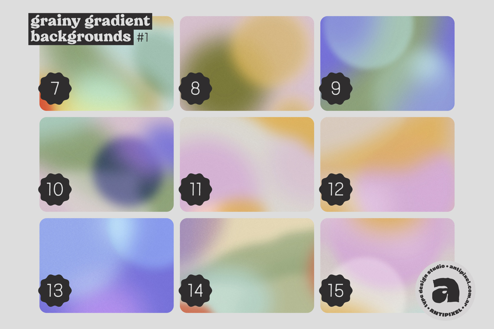 Grainy Gradient Backgrounds #1 Grainy Gradient Backgrounds #1