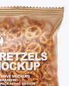 Matte Bag With Mini Pretzels Mockup