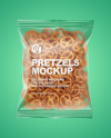 Matte Bag With Mini Pretzels Mockup