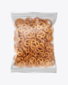 Matte Bag With Mini Pretzels Mockup