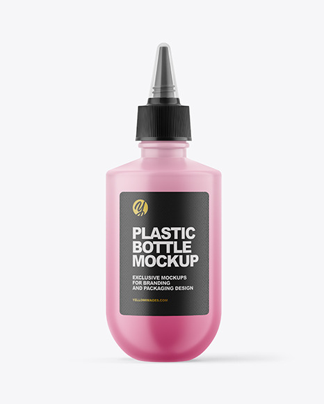 Matte Plastic Bottle Mockup