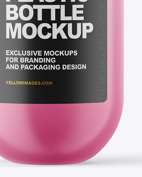 Matte Plastic Bottle Mockup