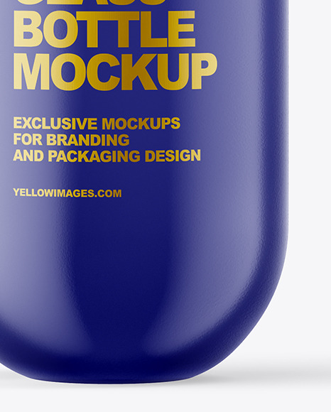 Frosted Glass Bottle Mockup