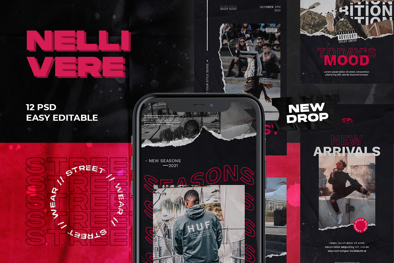 Nellivere Fashion Instagram Template Nellivere Fashion Instagram Template