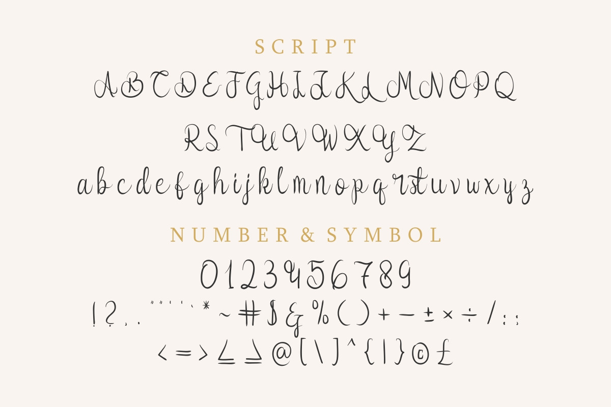 Syllia Calligraphy Font Syllia Calligraphy Font