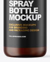 Frosted Amber Spray Bottle Mockup