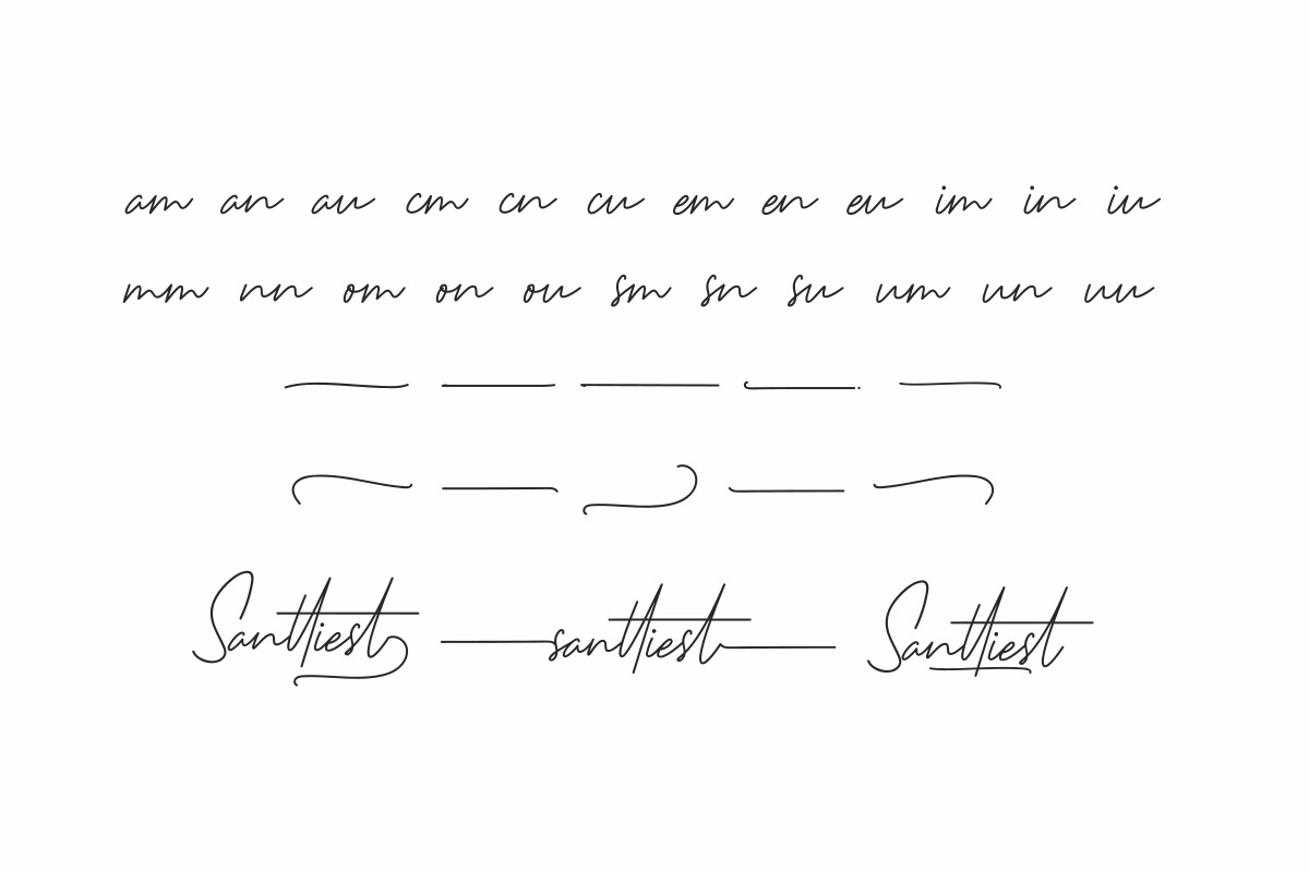 Santtiest Signature Font Santtiest Signature Font