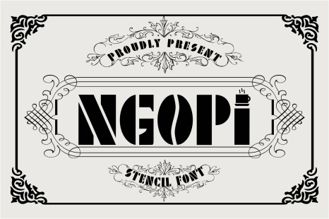 Ngopi Font - Watermark font