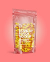 Clear Plastic Pouch w/ Pills Mockup