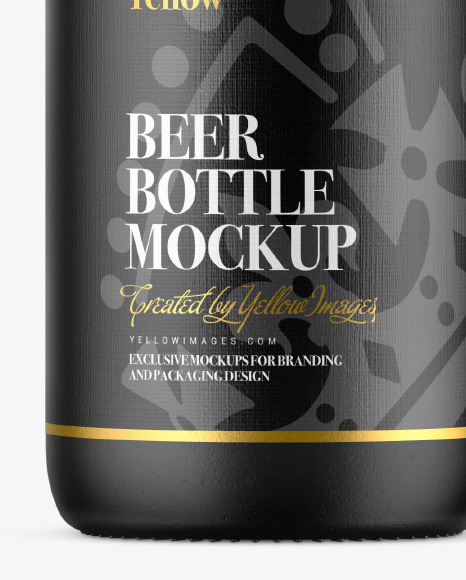 Ceramic Beer Bottle Mockup