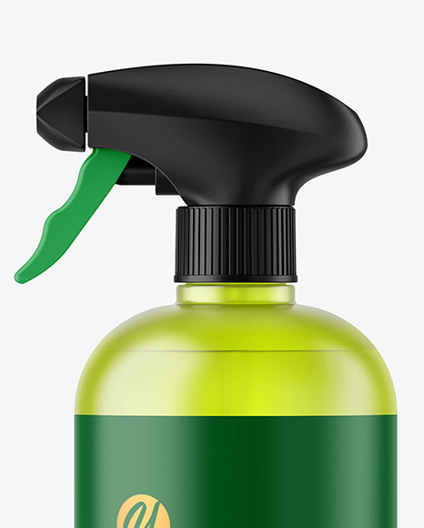 Frosted Color Plastic Spray Bottle Mockup Frosted Color Plastic Spray Bottle Mockup