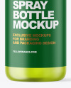 Frosted Color Plastic Spray Bottle Mockup Frosted Color Plastic Spray Bottle Mockup