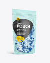 Frosted Plastic Pouch w/ Pills Mockup