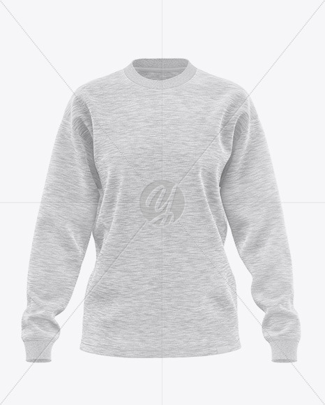 Melange Women’s Long Sleeve Sweatshirt - Front View